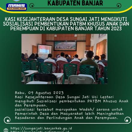 Kasi Pelayanan dan Kesejahteraan mengikuti Sosialisasi pembentukan PATBM